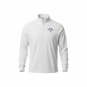 Levelwear Micchelob Ultra Men's XL White Quarter-Zip Activewear Pullover Golf